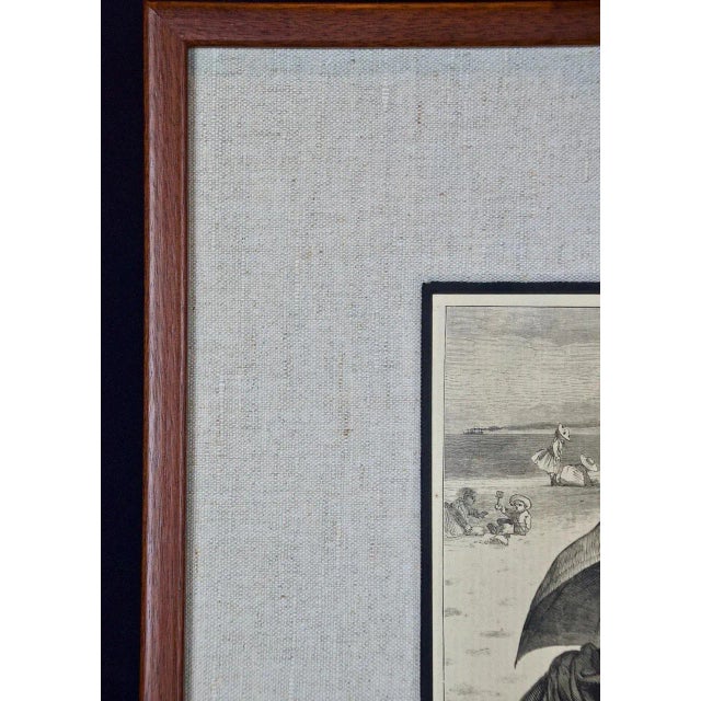 Late 19th Century Winslow Homer "On the Beach": 19th Century Wood Engraving, 1874 For Sale - Image 5 of 5