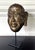 Chinese Tibetan Gilt Copper Alloy Mask on Display Stand For Sale - Image 3 of 18