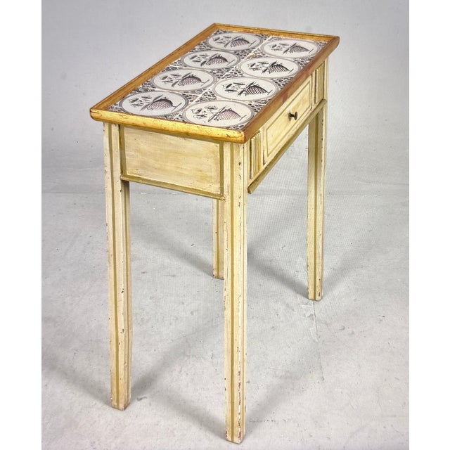 Faience Console Table, 1810, in Good conditions. Designed before 1890