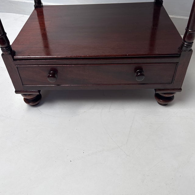Late 19th Century Regency Mahogany 4 Shelf Etagere For Sale In Boston - Image 6 of 10
