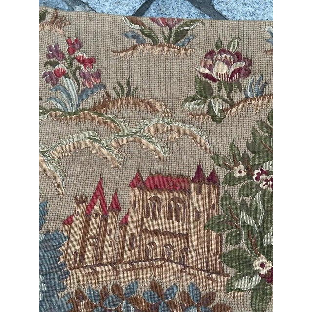 Vintage Medieval French Aubusson Style Jacquard Tapestry, 1950s For Sale - Image 6 of 18