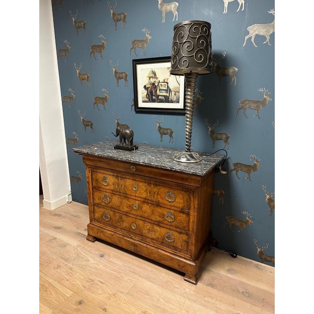 Antique French Walnut Commode For Sale - Image 10 of 14