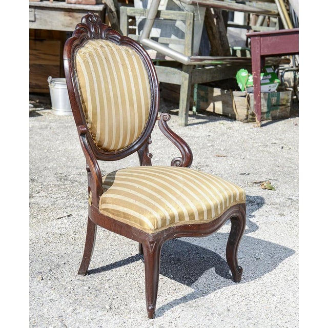 Walnut chair with walnut with armrests made in walnut half 1800 measures 54 x 65 x h 95 x h sed 37 category style chairs...