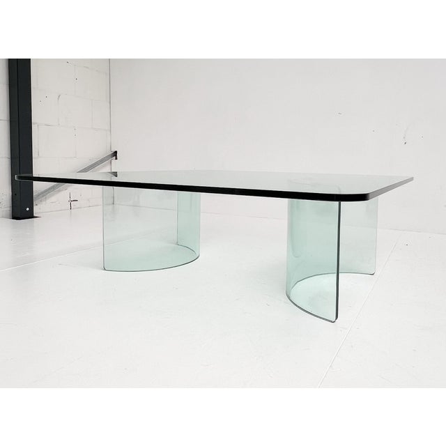 Modern Italian Glass Coffee Table, 1970s For Sale - Image 11 of 13
