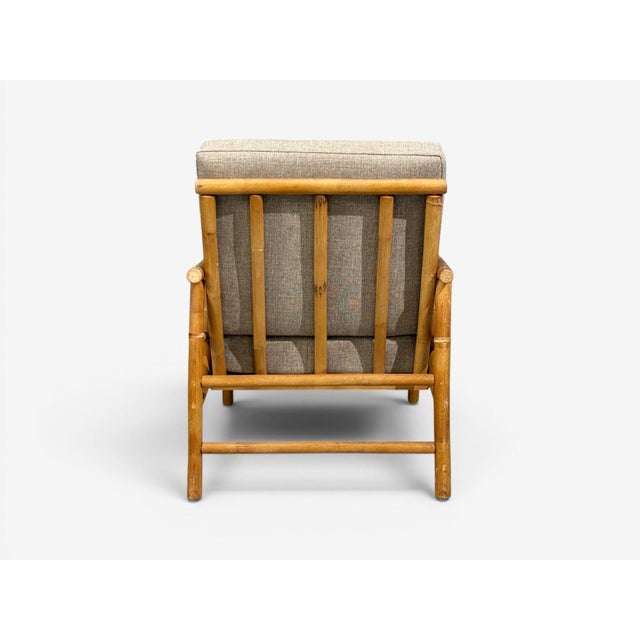Ficks Reed, Lounge Chairs, Bamboo, Cane, Beige Tweed, Usa, 1950s For Sale - Image 11 of 15
