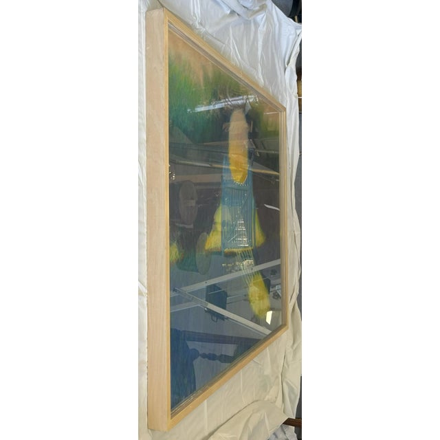 Large Original Pastel on Paper 'Garden Gate' From the Bonfoey Gallery, Ohio For Sale - Image 10 of 12