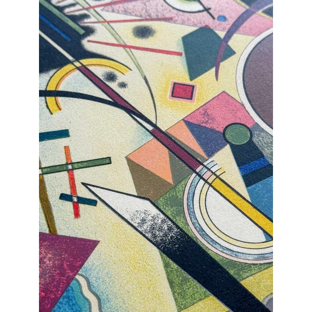 1960s Wassily Kandinsky Limited Edition Lithograph in Color [K24] W/Frame Included For Sale - Image 5 of 5