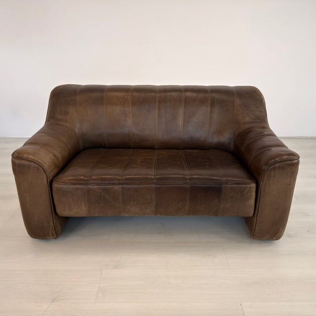 De Sede Ds 44 Two-Seat Leather Sofa For Sale - Image 11 of 14