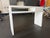 Petite Modern Wood Console / Desk For Sale - Image 4 of 7