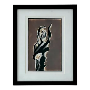 “Jane in Stripped Light” Black and White Photograph by William Jolly (1927-2014)