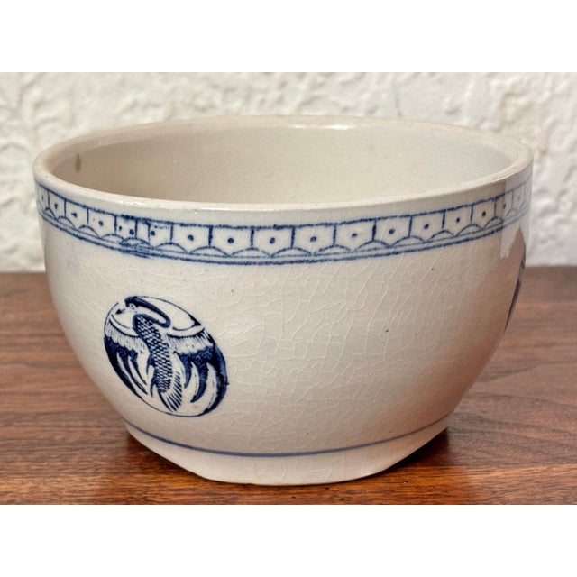 Chinese Chinese Porcelain Decorative Bowl With Phoenix Bird Medallions For Sale - Image 3 of 7