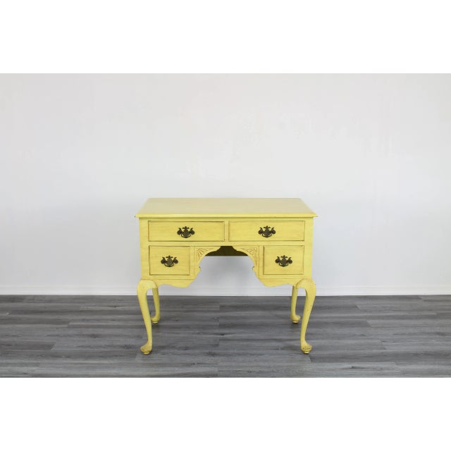 Queen Anne Vintage Queen Ann Style Console Table For Sale - Image 3 of 10