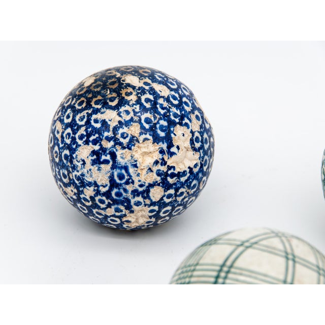 Blue Late 19th Century Rug Balls - Set of 6 For Sale - Image 8 of 13