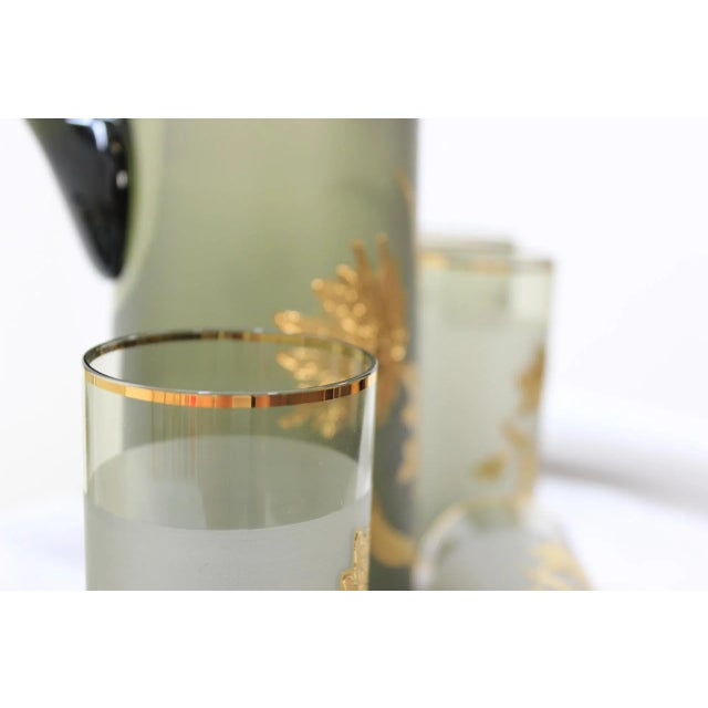 Jug and 7 Glasses by Bohemia Glass, 1970s, Set of 8 For Sale - Image 10 of 11