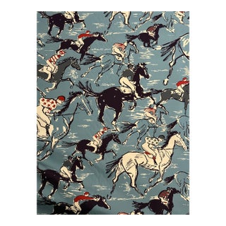 Hermes Dedar Finish Polished Cotton Fabric 4.86 Yards For Sale