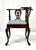 Vintage Key City Furniture Co. Queen Anne Style Mahogany Corner Chair For Sale - Image 4 of 12