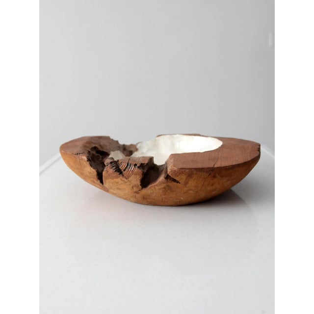 Vintage Teak & Capiz Bowl For Sale - Image 4 of 12