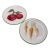 1950s Italian Majolica n.708 Vintage 8" Serving Plates Hand Painted Pottery 2pc Set For Sale