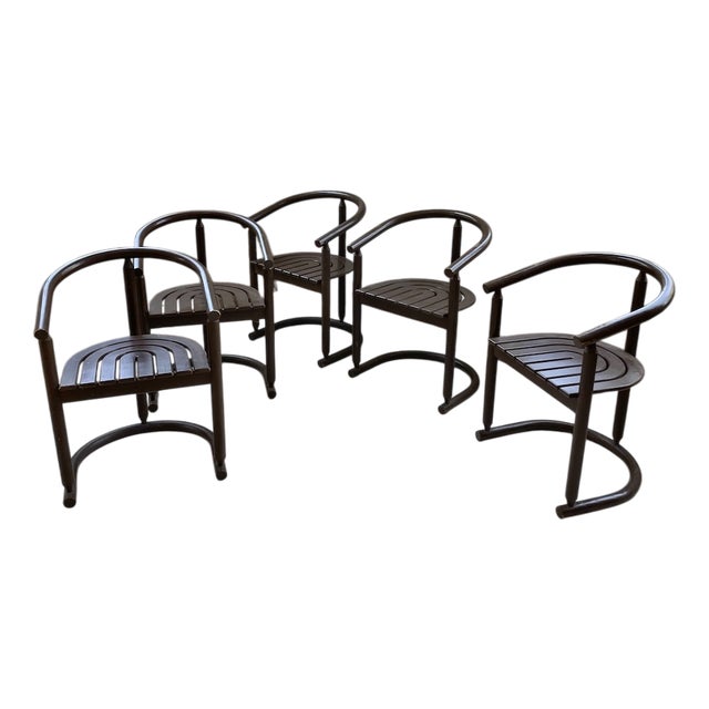 Vintage Chairs from Allmimö, 1980s, Set of 5 For Sale