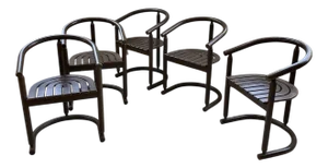 Vintage Chairs from Allmimö, 1980s, Set of 5