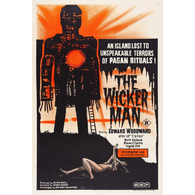 "The Wicker Man" Original Vintage Movie Poster, Australian, 1974 For Sale - Image 4 of 4