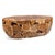Organic modern oval teak root coffee table crafted from naturally formed teak root sections that showcase beautiful...