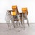 French Stacking University Silver Slim Back Dining Chairs, Set of 13 For Sale - Image 9 of 11
