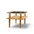 Mid 20th Century Gilbert Rhode Style Mid Century Walnut and Glass Coffee Table For Sale - Image 5 of 9