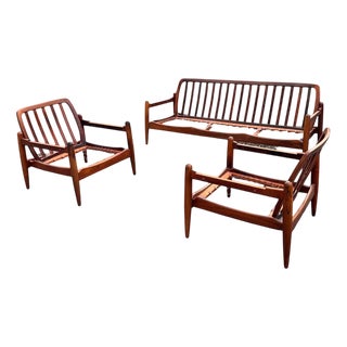 Mid-Century Danish Modern Lounge Set in Rosewood by Arne Vodder, 1960s For Sale