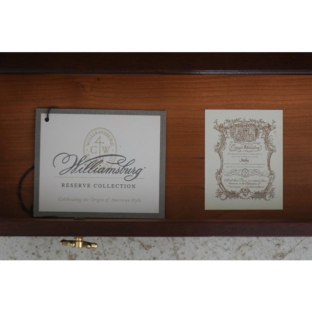 Stickley Colonial Williamsburg Mahogany Double What Not Shelf For Sale - Image 14 of 14