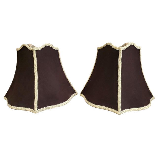 Lamp Pair & Shades Faux Metal Bamboo Restored For Sale - Image 15 of 18