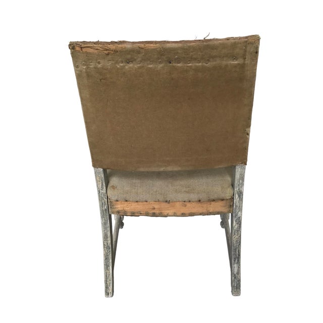 Antique Baroque Armchair in White For Sale - Image 5 of 6