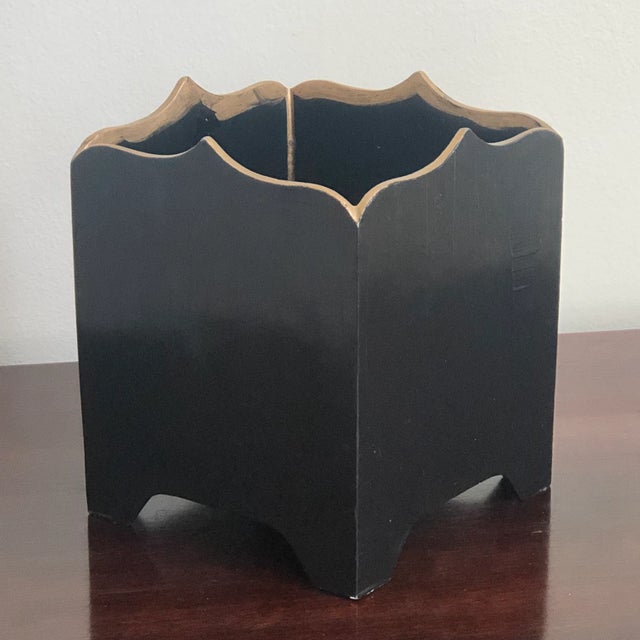 Vintage Carolyn Sheffield Wood Planter, England For Sale - Image 9 of 12