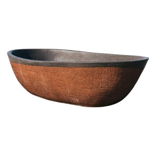 Large High Clay Bathtub by Studio Loho For Sale