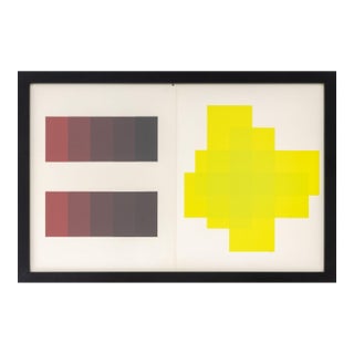 Josef Albers "The Interaction of Color Plate Xx-1", 1973 For Sale