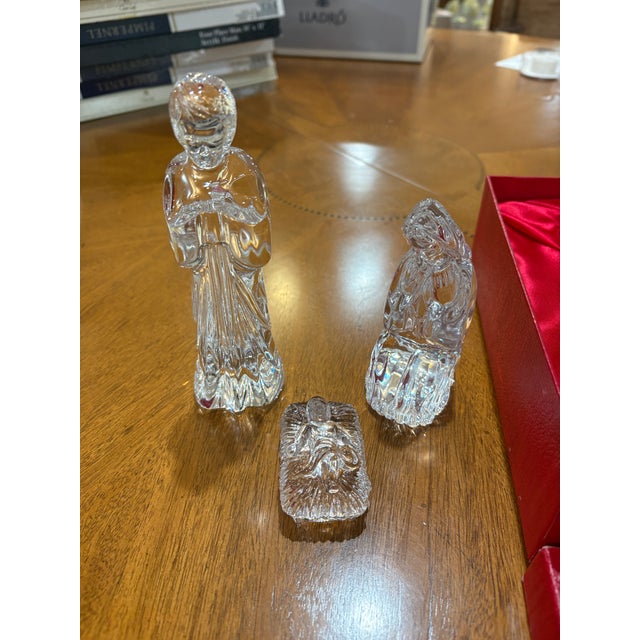 Beautiful complete three-piece Holy Family set from Waterford Crystal’s original “The Nativity Collection.” This is the...