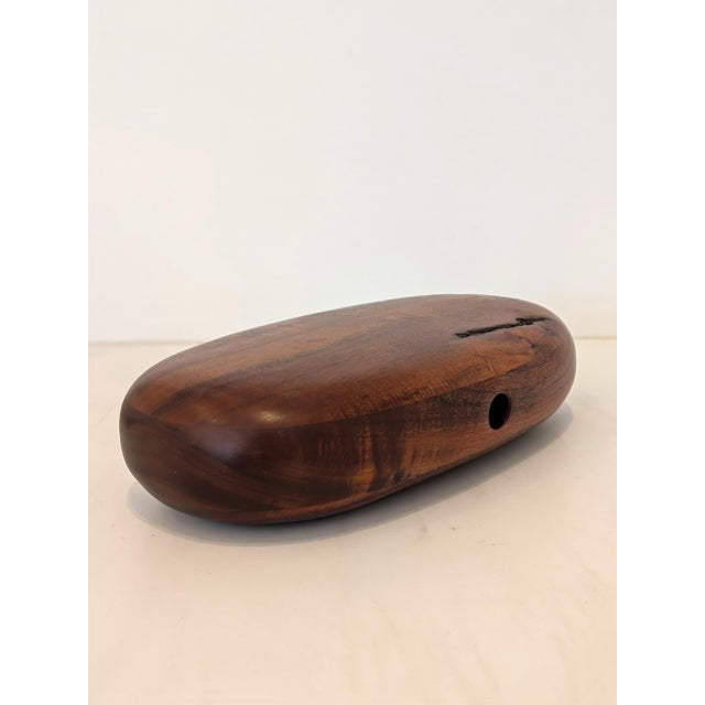 Wood Vintage Dean Santner Sculpted Wood Jewelry Box With Drawer For Sale - Image 7 of 8