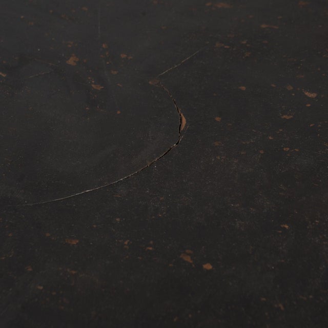 Late 19th Century 19th Century Black Painted Swedish Large Square Coffee Table For Sale - Image 5 of 17