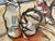 Mid-Century Modern Large Mid-Century Abstract Cubist Still Life Painting in Earth Tones - Unsigned For Sale - Image 3 of 10