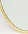 Modern Brass Framed Oval Mirror For Sale - Image 4 of 7