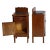 Antique Art Nouveau Italian Solid Walnut Nightstand For Sale - Image 3 of 6