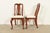 Henkel Harris Queen Anne Solid Cherry Wood Dining Chairs, Set of Eight For Sale In South Bend - Image 6 of 14