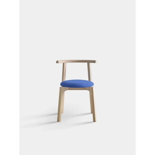 Carlo beech wood chair by pepe albargues dimensions: w 55 x d 51 x h 73 cm materials: beech wood structure, foam cmhr...