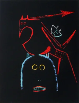 1973 Wilfredo Lam Modernist Abstract Print