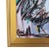 Expressionism Chicken Rooster Portrait Oil Painting by Listed Artist “Corbellic” Displayed in an Antiqued Gold Wood Frame For Sale In Los Angeles - Image 6 of 8