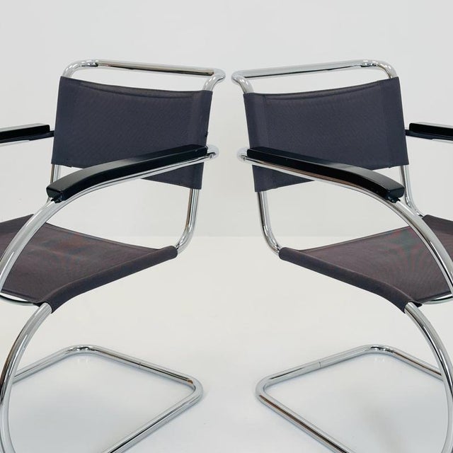 S533 MR20 Chair by Ludwig Mies Van Der Rohe for Thonet, 1980s For Sale - Image 13 of 18