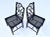 1990s Vintage Chinese Chippendale Dining Chairs, Set of Eight, Lacquered For Sale - Image 5 of 16