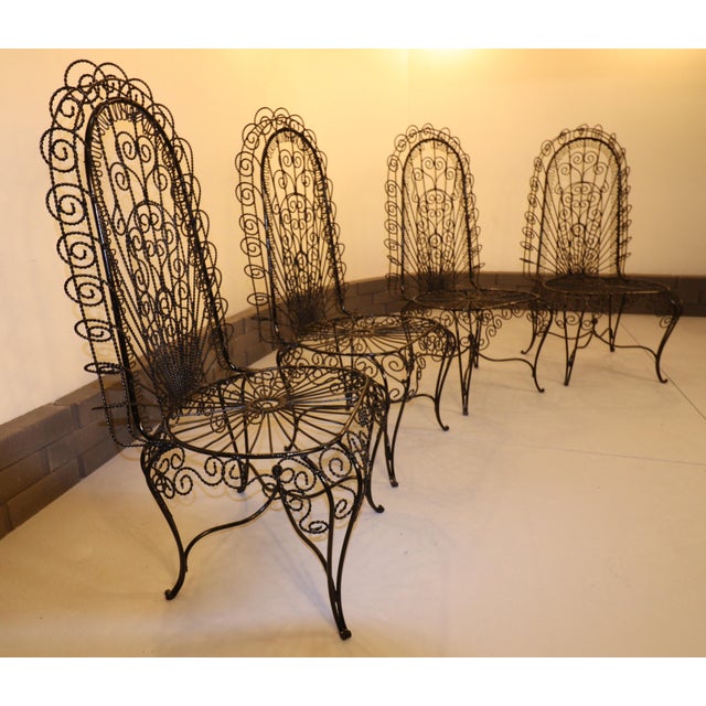Transform Your Space with John Salterini High-Back Hearts Peacock Chairs A Masterpiece of Design and Craftsmanship Step...