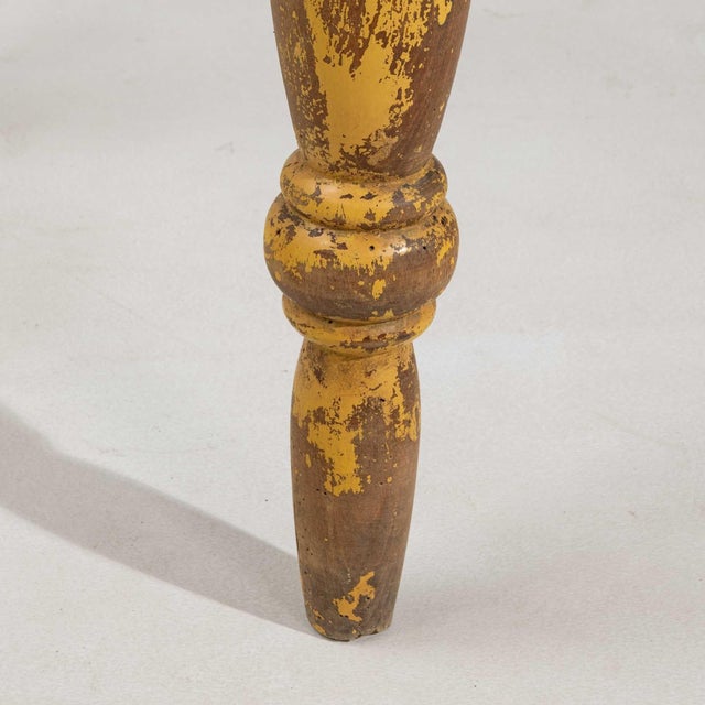 19th Century France Brown Wood Console Table For Sale - Image 9 of 10