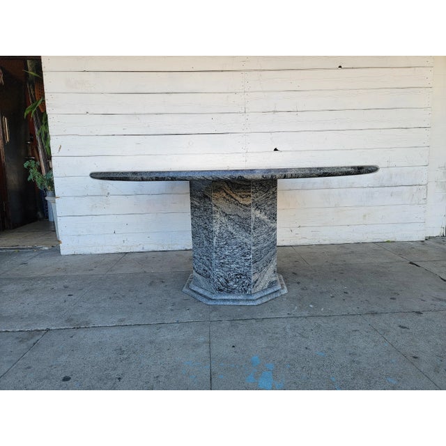 1970s Mid Century Modern Granite Dining Table For Sale - Image 11 of 18